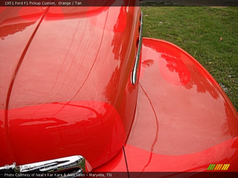 Orange / Tan 1951 Ford F1 Pickup Custom