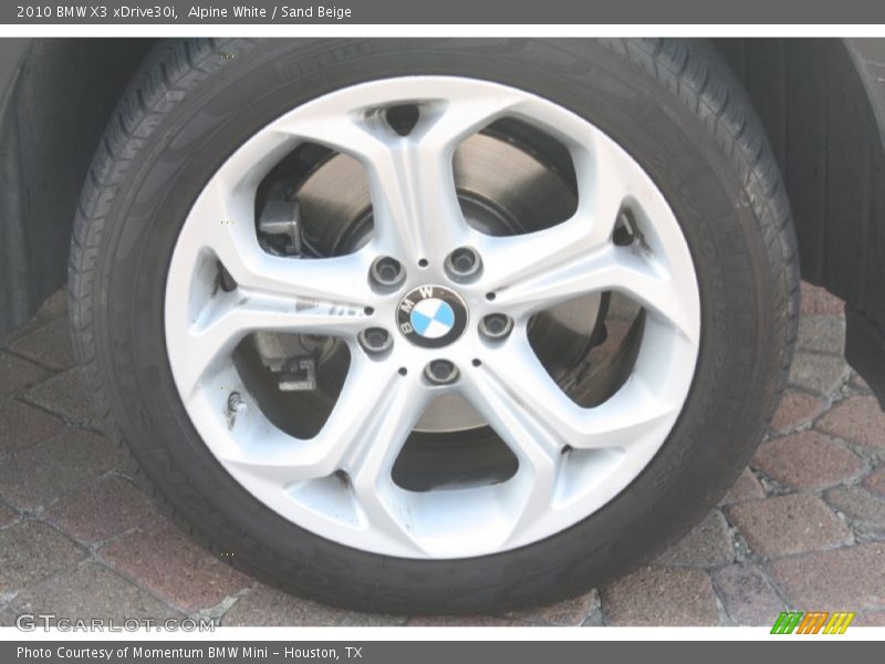 Alpine White / Sand Beige 2010 BMW X3 xDrive30i
