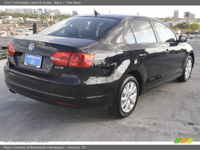 Black / Titan Black 2012 Volkswagen Jetta SE Sedan