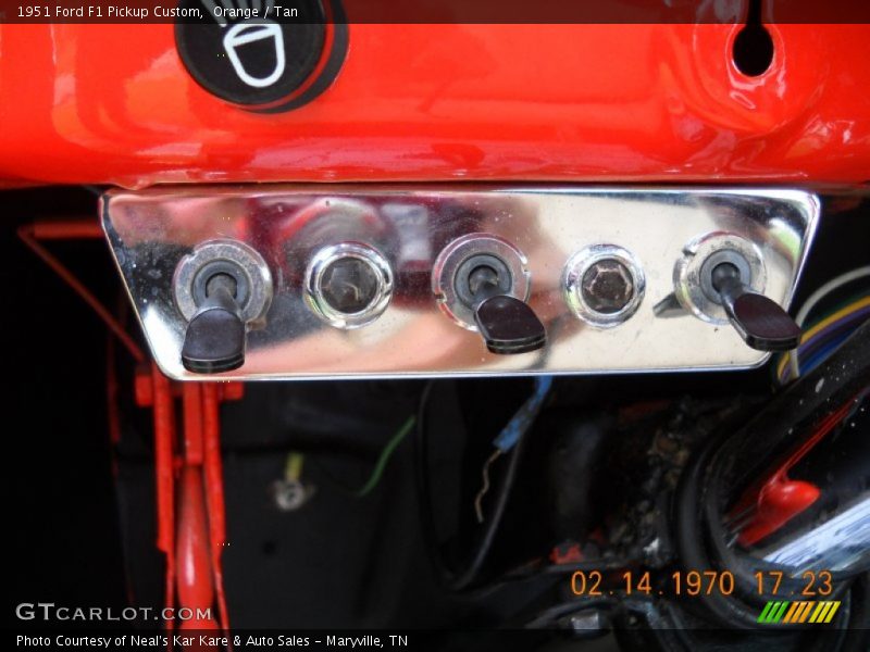 Controls of 1951 F1 Pickup Custom