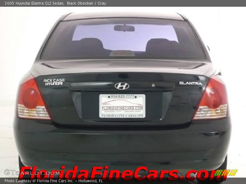 Black Obsidian / Gray 2005 Hyundai Elantra GLS Sedan