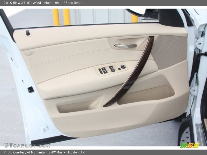 Alpine White / Sand Beige 2010 BMW X3 xDrive30i