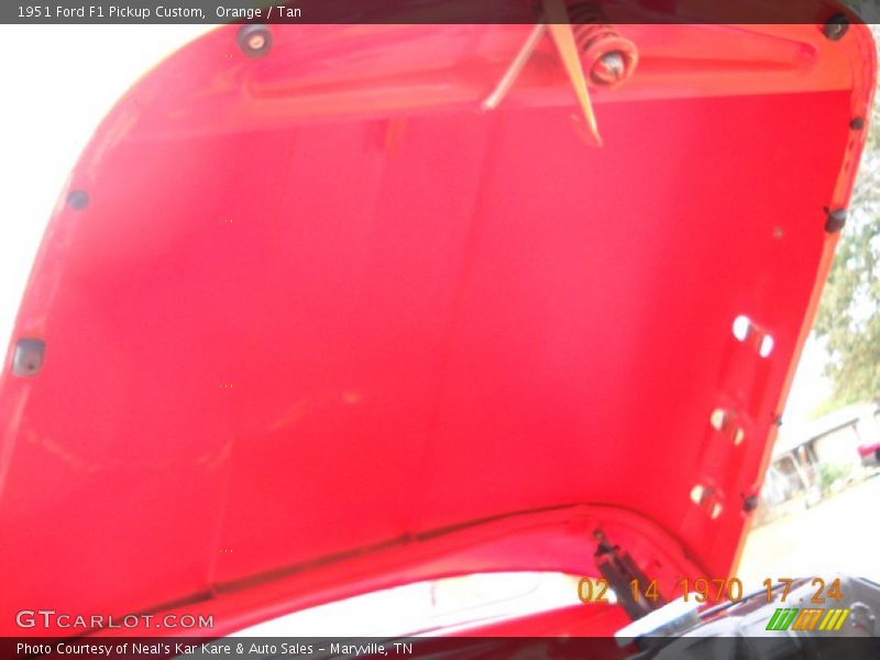 Orange / Tan 1951 Ford F1 Pickup Custom