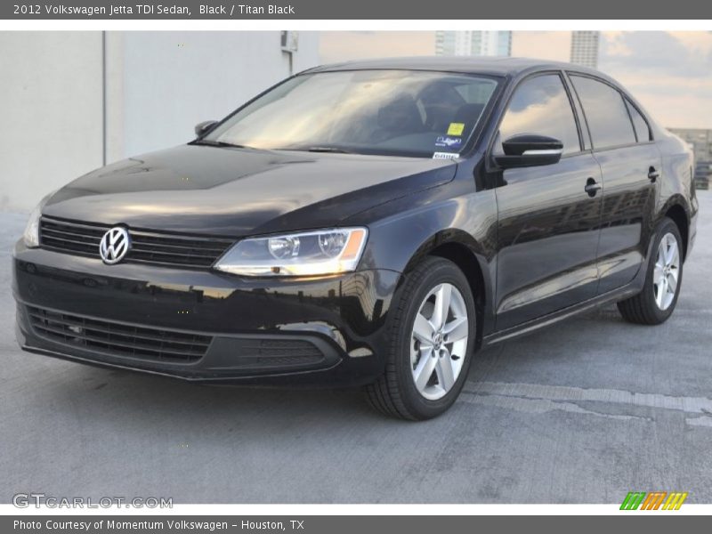 Black / Titan Black 2012 Volkswagen Jetta TDI Sedan