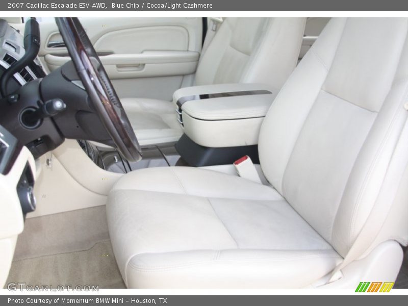 Blue Chip / Cocoa/Light Cashmere 2007 Cadillac Escalade ESV AWD