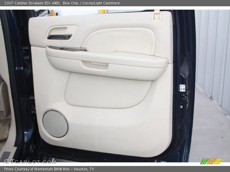 Blue Chip / Cocoa/Light Cashmere 2007 Cadillac Escalade ESV AWD