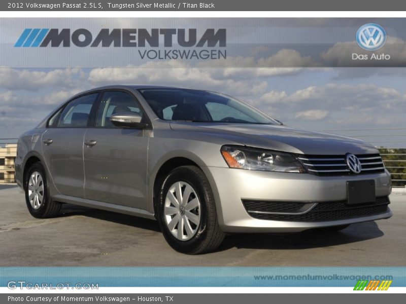 Tungsten Silver Metallic / Titan Black 2012 Volkswagen Passat 2.5L S