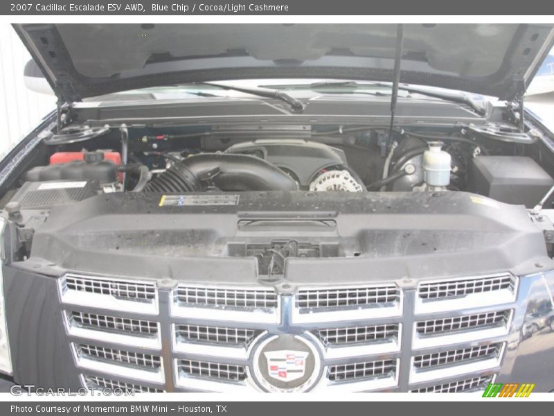 Blue Chip / Cocoa/Light Cashmere 2007 Cadillac Escalade ESV AWD