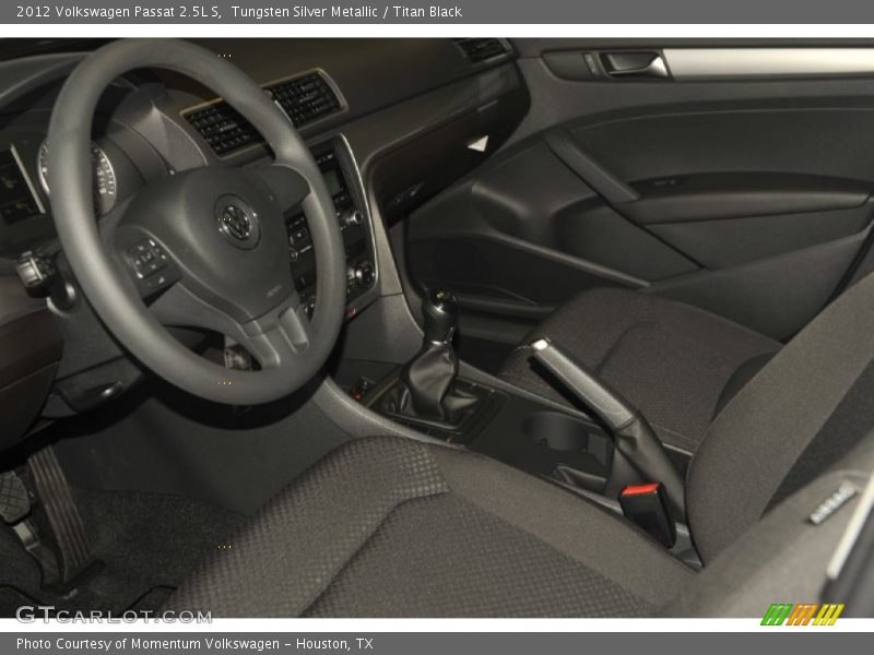 Tungsten Silver Metallic / Titan Black 2012 Volkswagen Passat 2.5L S