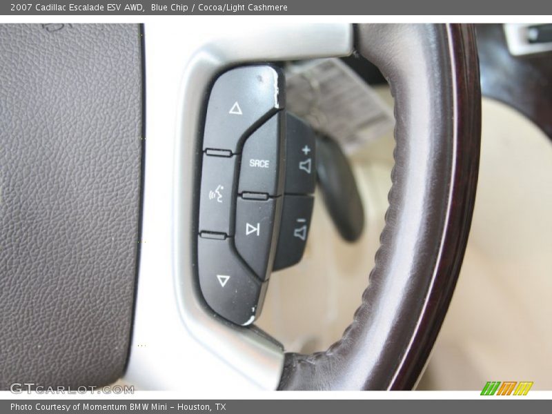 Blue Chip / Cocoa/Light Cashmere 2007 Cadillac Escalade ESV AWD