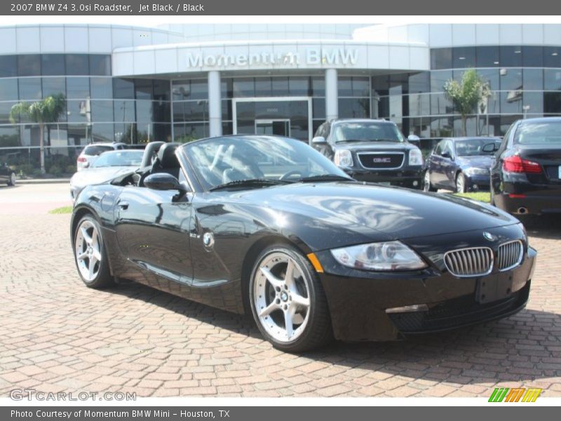 Jet Black / Black 2007 BMW Z4 3.0si Roadster