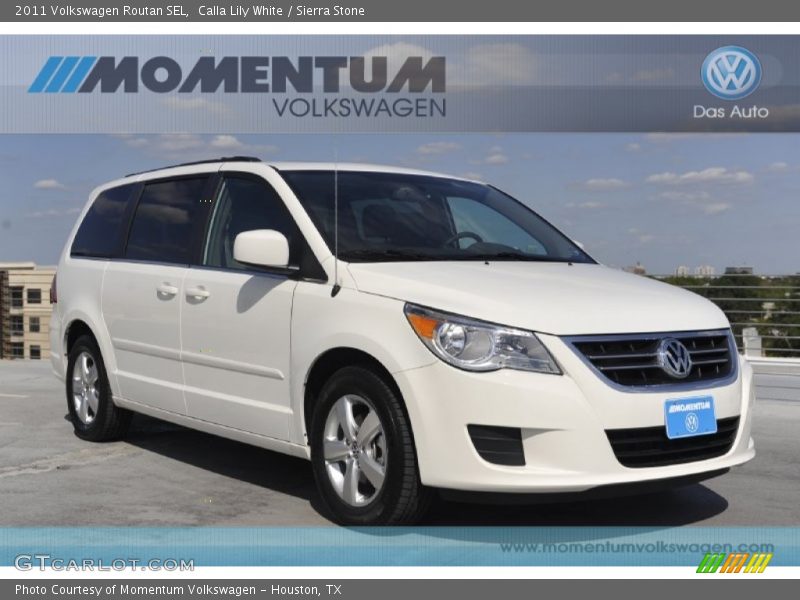 Calla Lily White / Sierra Stone 2011 Volkswagen Routan SEL