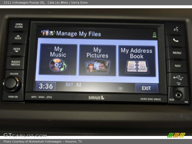 Calla Lily White / Sierra Stone 2011 Volkswagen Routan SEL