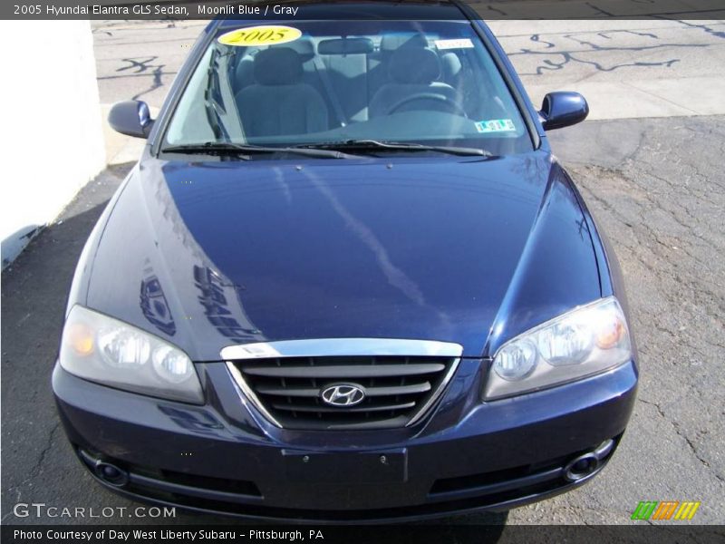 Moonlit Blue / Gray 2005 Hyundai Elantra GLS Sedan