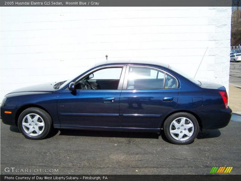 Moonlit Blue / Gray 2005 Hyundai Elantra GLS Sedan