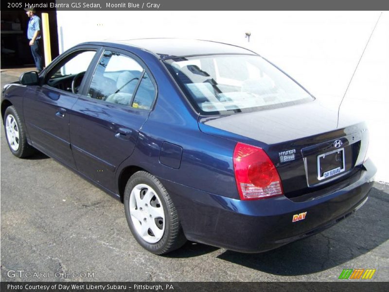 Moonlit Blue / Gray 2005 Hyundai Elantra GLS Sedan