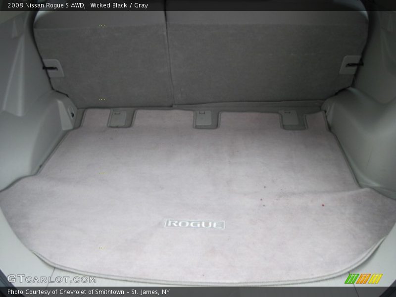 Wicked Black / Gray 2008 Nissan Rogue S AWD