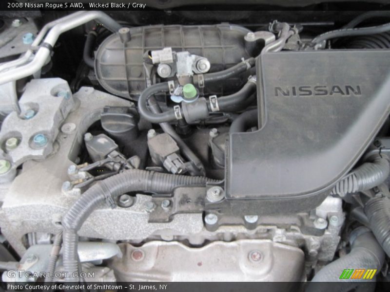 Wicked Black / Gray 2008 Nissan Rogue S AWD