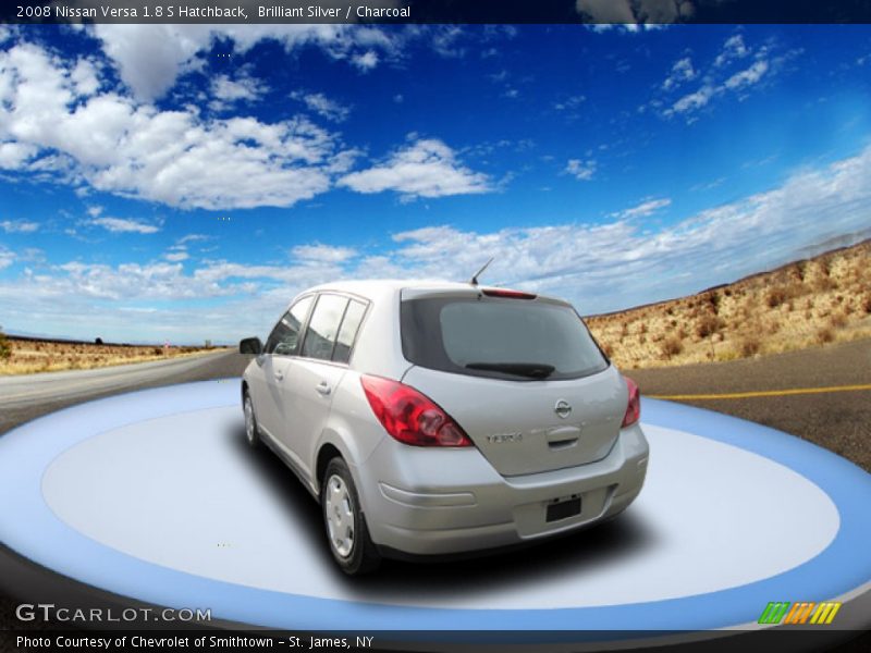 Brilliant Silver / Charcoal 2008 Nissan Versa 1.8 S Hatchback
