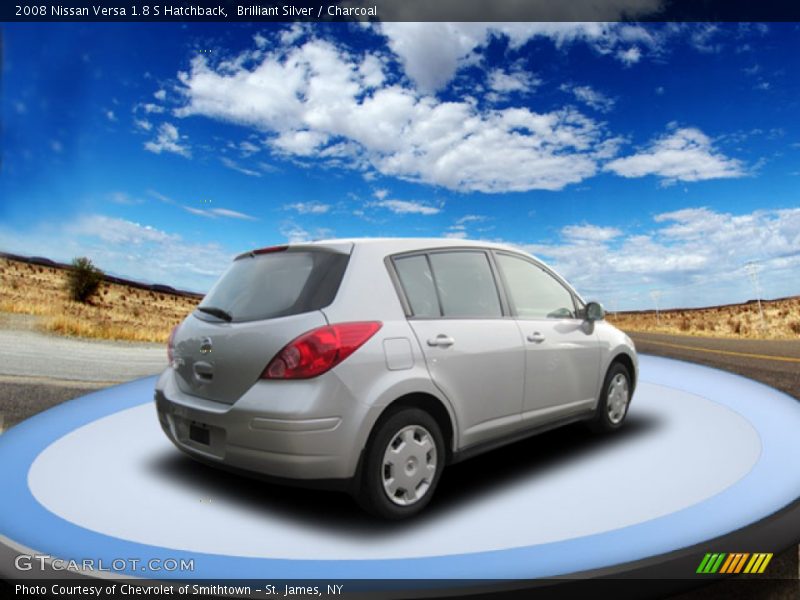 Brilliant Silver / Charcoal 2008 Nissan Versa 1.8 S Hatchback