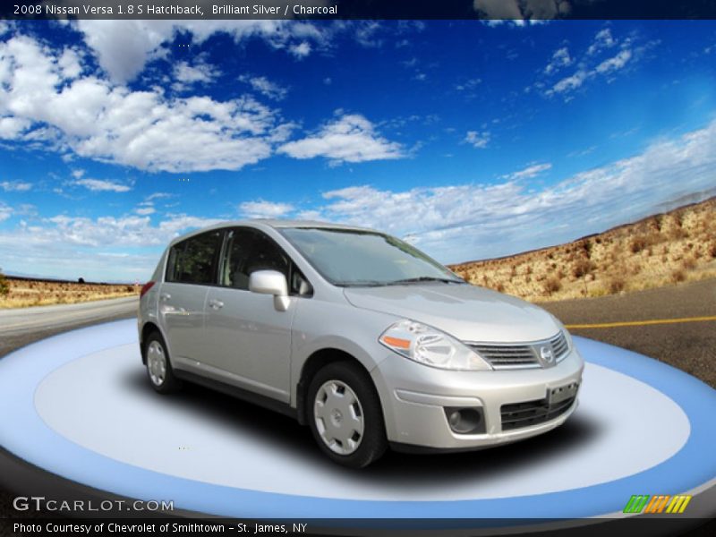 Brilliant Silver / Charcoal 2008 Nissan Versa 1.8 S Hatchback