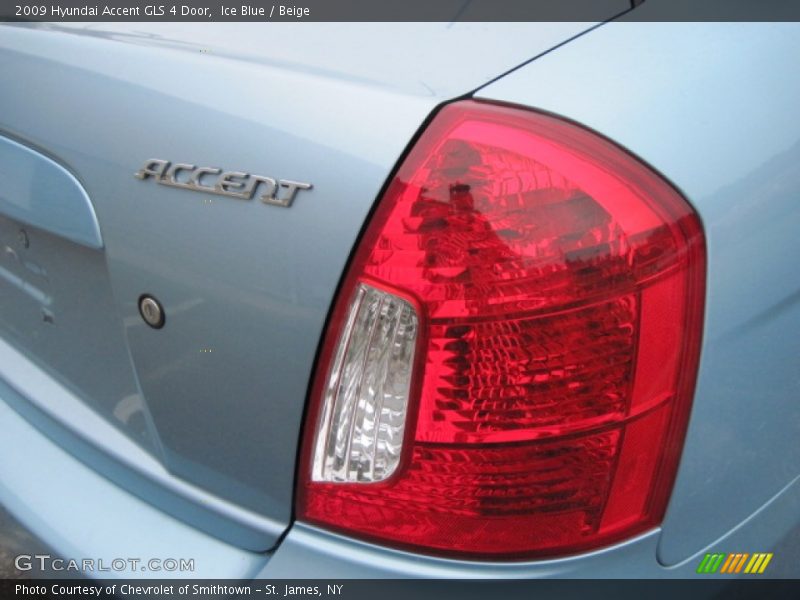 Ice Blue / Beige 2009 Hyundai Accent GLS 4 Door