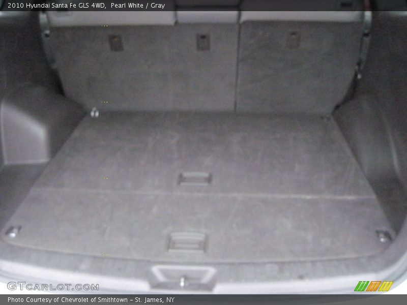 Pearl White / Gray 2010 Hyundai Santa Fe GLS 4WD