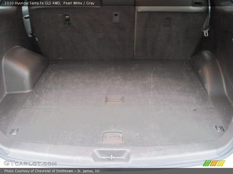 Pearl White / Gray 2010 Hyundai Santa Fe GLS 4WD