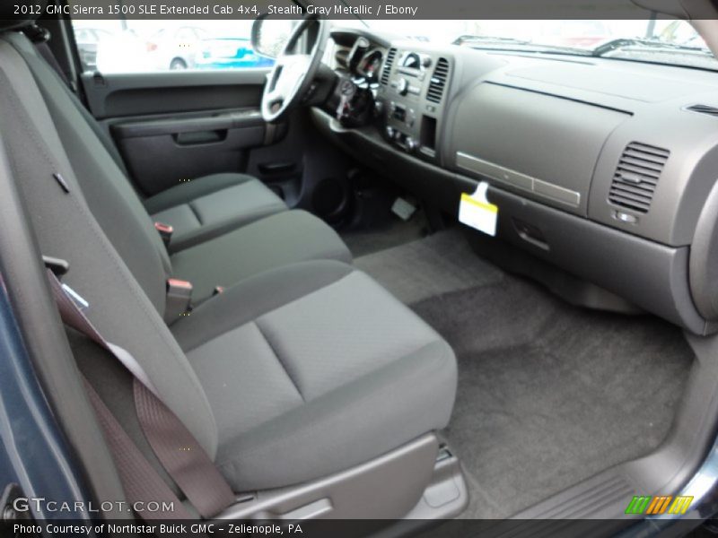  2012 Sierra 1500 SLE Extended Cab 4x4 Ebony Interior