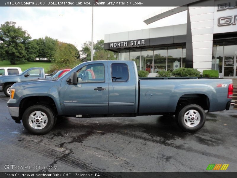 Stealth Gray Metallic / Ebony 2011 GMC Sierra 2500HD SLE Extended Cab 4x4