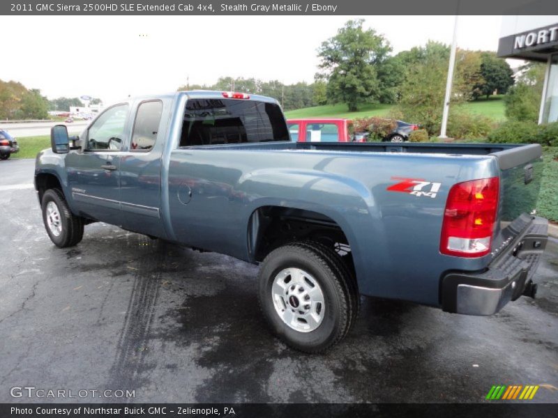 Stealth Gray Metallic / Ebony 2011 GMC Sierra 2500HD SLE Extended Cab 4x4