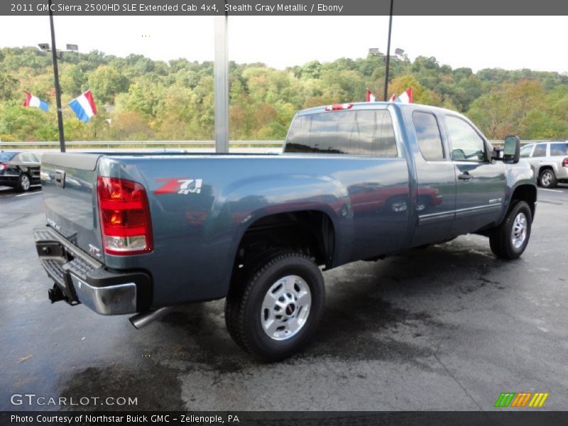Stealth Gray Metallic / Ebony 2011 GMC Sierra 2500HD SLE Extended Cab 4x4