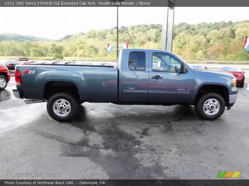 Stealth Gray Metallic / Ebony 2011 GMC Sierra 2500HD SLE Extended Cab 4x4