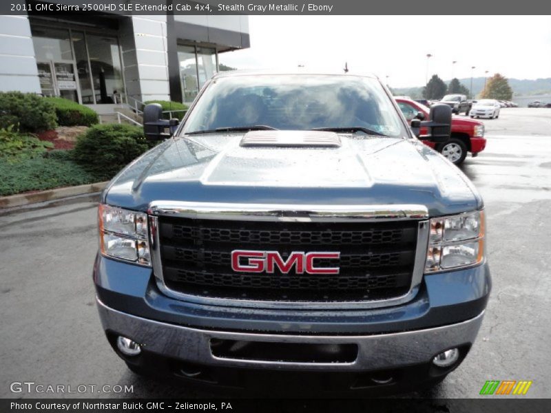 Stealth Gray Metallic / Ebony 2011 GMC Sierra 2500HD SLE Extended Cab 4x4