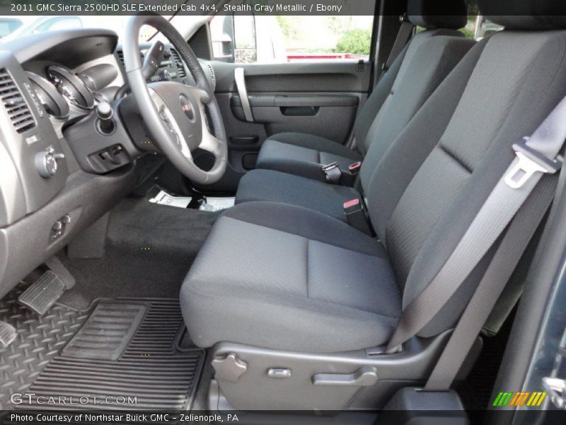 Stealth Gray Metallic / Ebony 2011 GMC Sierra 2500HD SLE Extended Cab 4x4