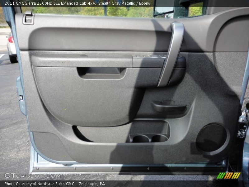Stealth Gray Metallic / Ebony 2011 GMC Sierra 2500HD SLE Extended Cab 4x4