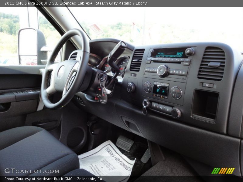 Stealth Gray Metallic / Ebony 2011 GMC Sierra 2500HD SLE Extended Cab 4x4