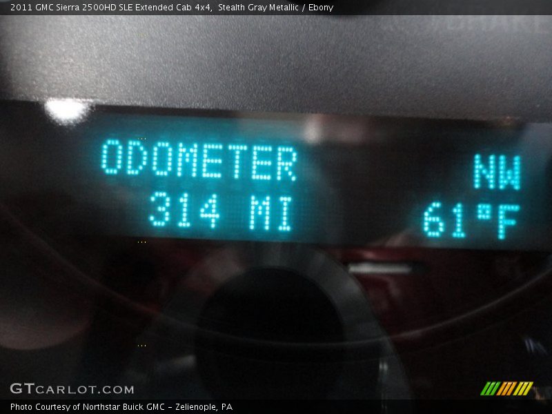 Stealth Gray Metallic / Ebony 2011 GMC Sierra 2500HD SLE Extended Cab 4x4