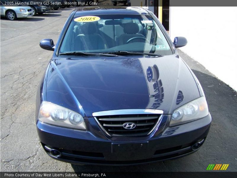 Moonlit Blue / Gray 2005 Hyundai Elantra GLS Sedan