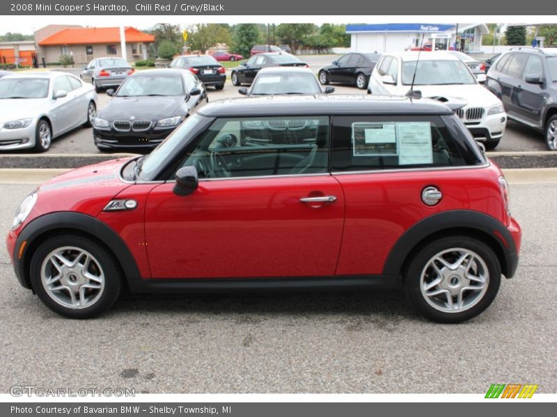 Chili Red / Grey/Black 2008 Mini Cooper S Hardtop