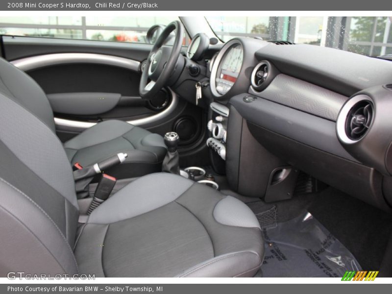 Chili Red / Grey/Black 2008 Mini Cooper S Hardtop