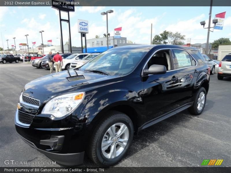 Black / Jet Black 2012 Chevrolet Equinox LS