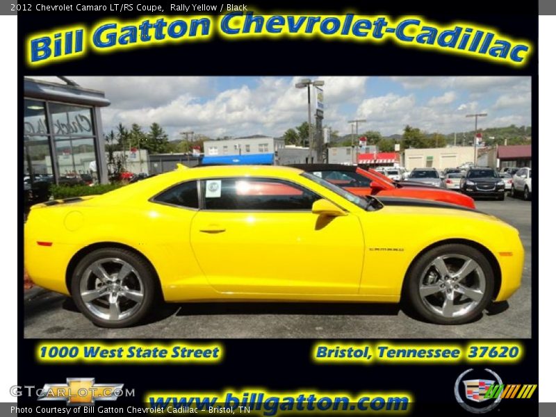 Rally Yellow / Black 2012 Chevrolet Camaro LT/RS Coupe