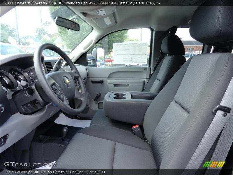 Sheer Silver Metallic / Dark Titanium 2011 Chevrolet Silverado 2500HD Extended Cab 4x4