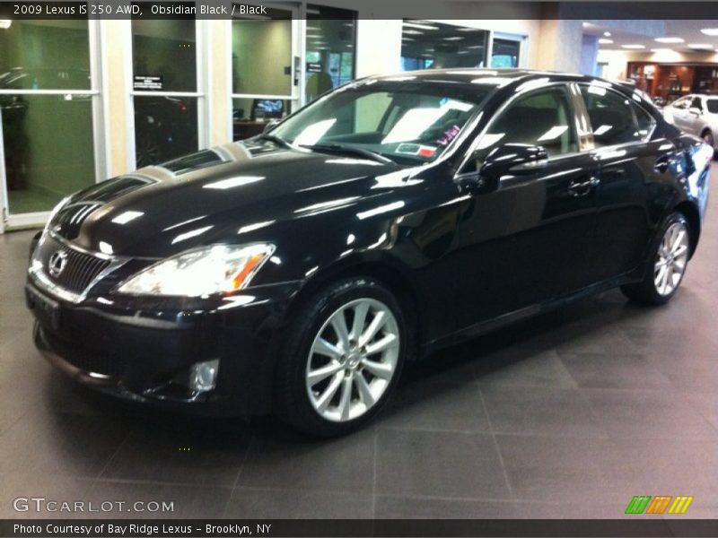 Obsidian Black / Black 2009 Lexus IS 250 AWD