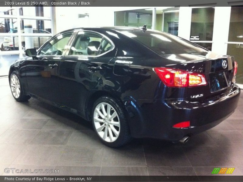 Obsidian Black / Black 2009 Lexus IS 250 AWD
