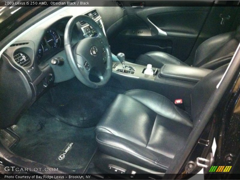 Obsidian Black / Black 2009 Lexus IS 250 AWD