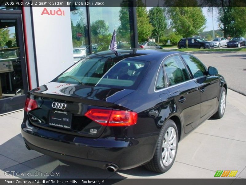 Brilliant Black / Black 2009 Audi A4 3.2 quattro Sedan