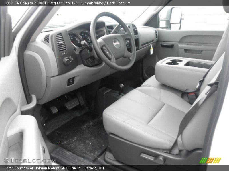  2012 Sierra 2500HD Regular Cab 4x4 Dark Titanium Interior