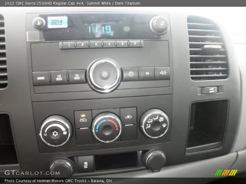 Summit White / Dark Titanium 2012 GMC Sierra 2500HD Regular Cab 4x4